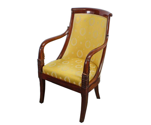 antiker empire fauteuil sessel mahagoni frankreich 1800 kaufen S Bohm Antiquitaeten